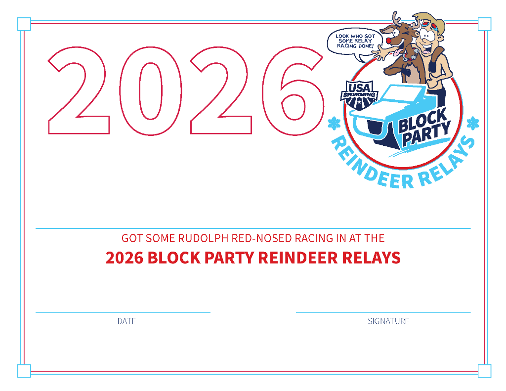 Reindeer Relays Certificate