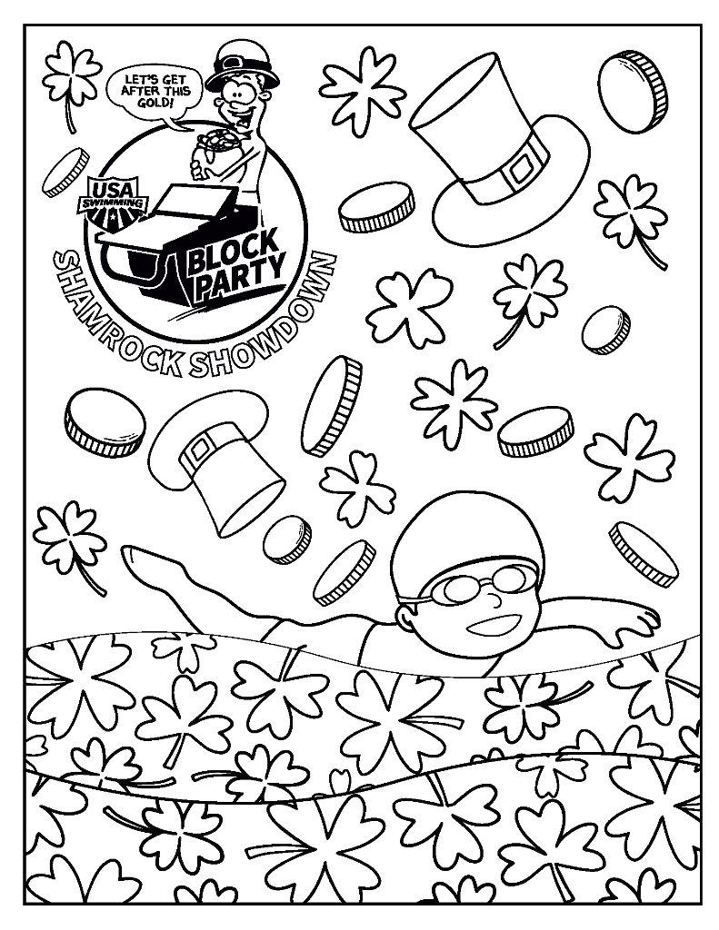 Shamrock Showdown Coloring Page