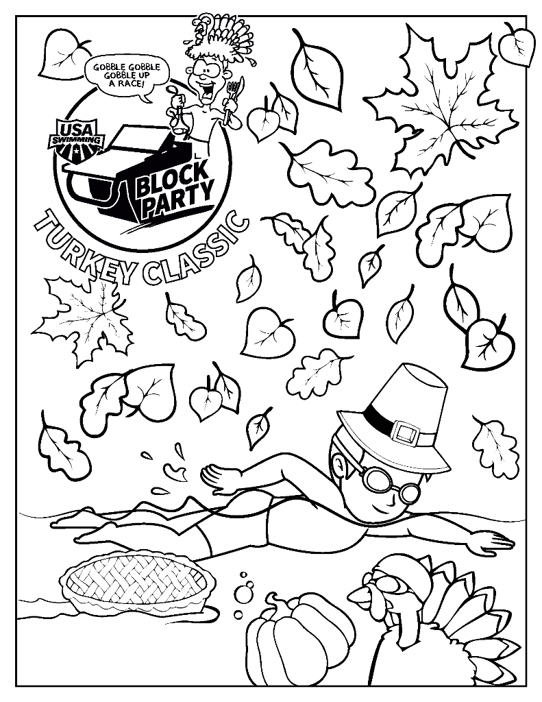 Turkey Classic Coloring Page